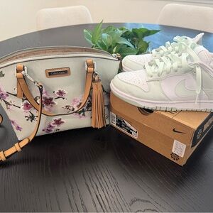 Calvin Klein Crossbody + Nike Dunk Low “Next Nature White Mint” Bundle